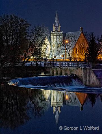 St James Church At First Light_31677-9.jpg - Photographed along the Canadian Mississippi River at Carleton Place, Ontario, Canada.
